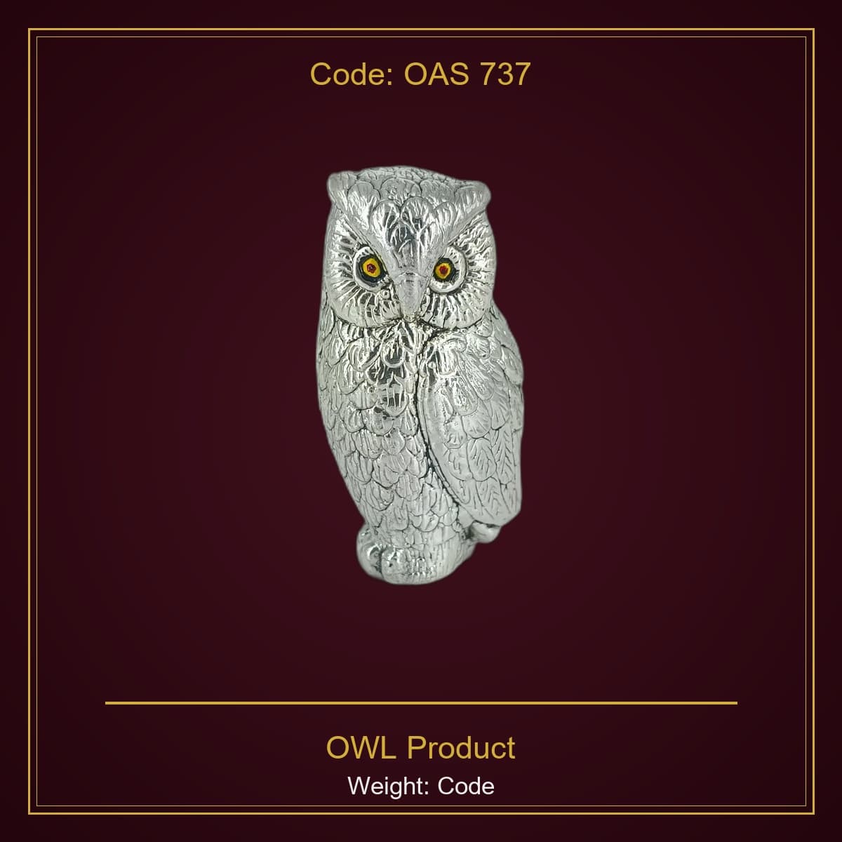 999 Silver OWL Product Code :