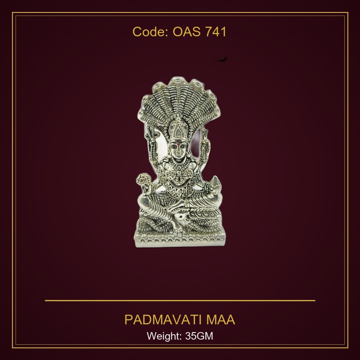 999 Silver Padmavati Maa