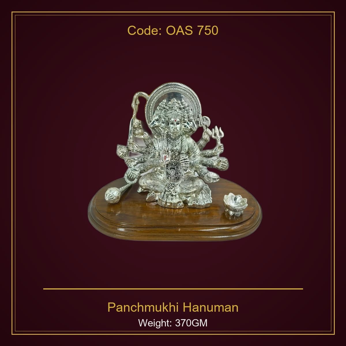 999 Silver Panchmukhi Hanuman
