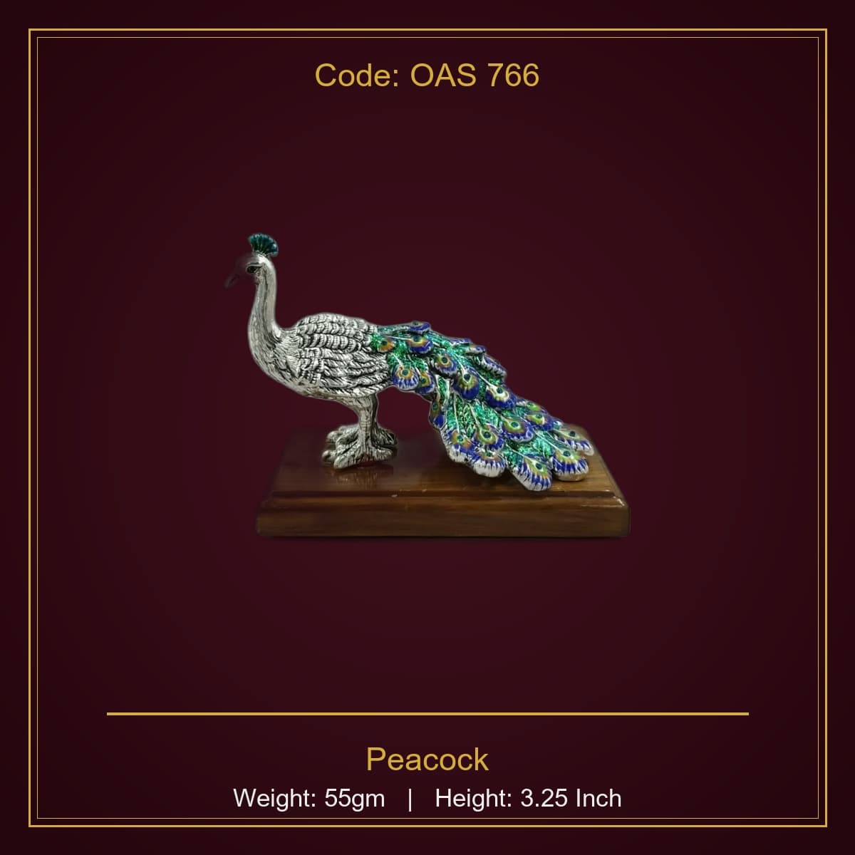999 Silver Peacock