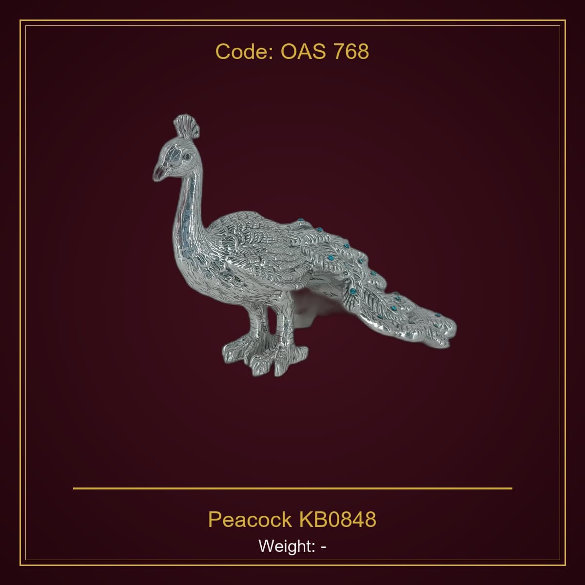 999 Silver Peacock