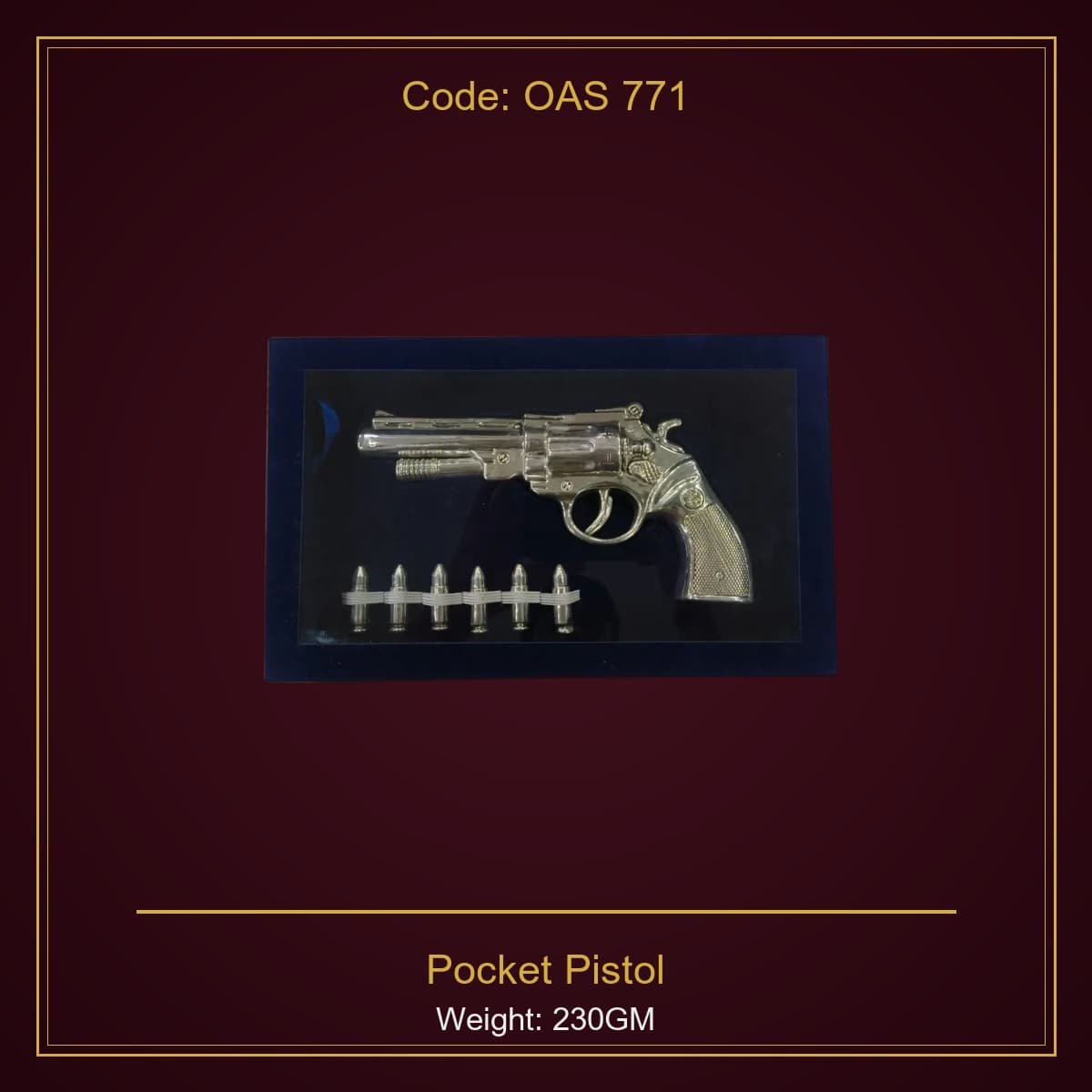 999 Silver Pocket Pistol