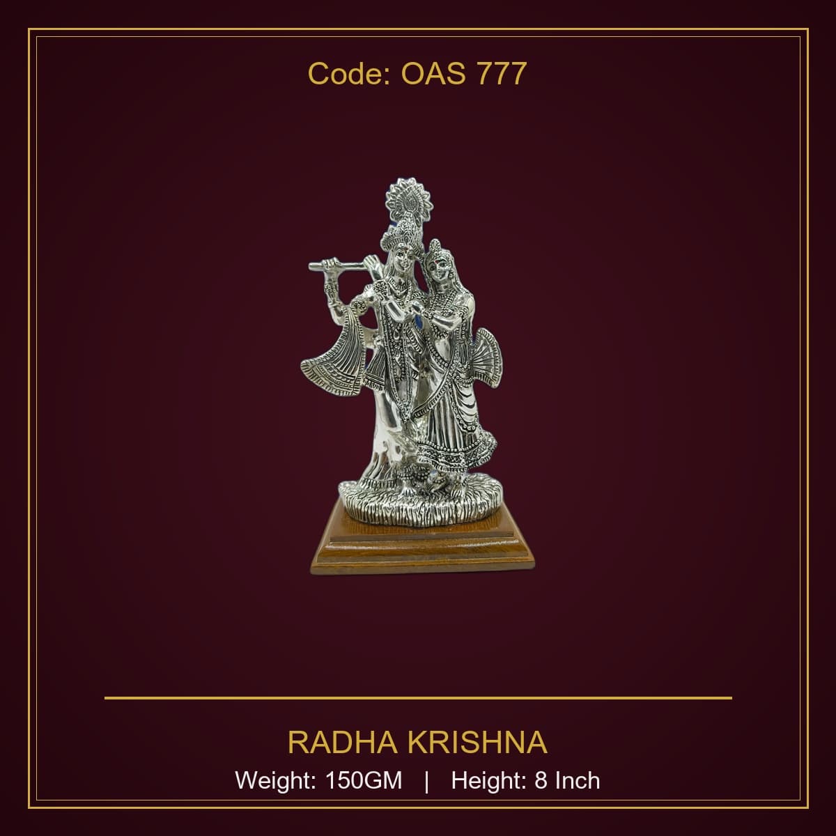 999 Silver Radha Krishna