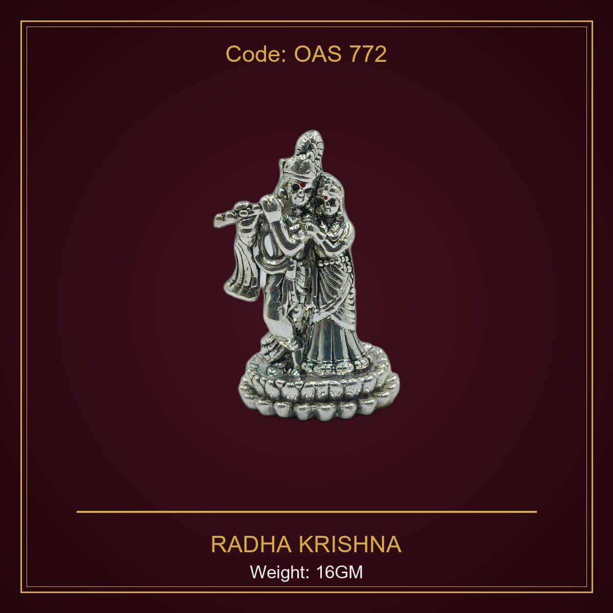 999 Silver Radha Krishna