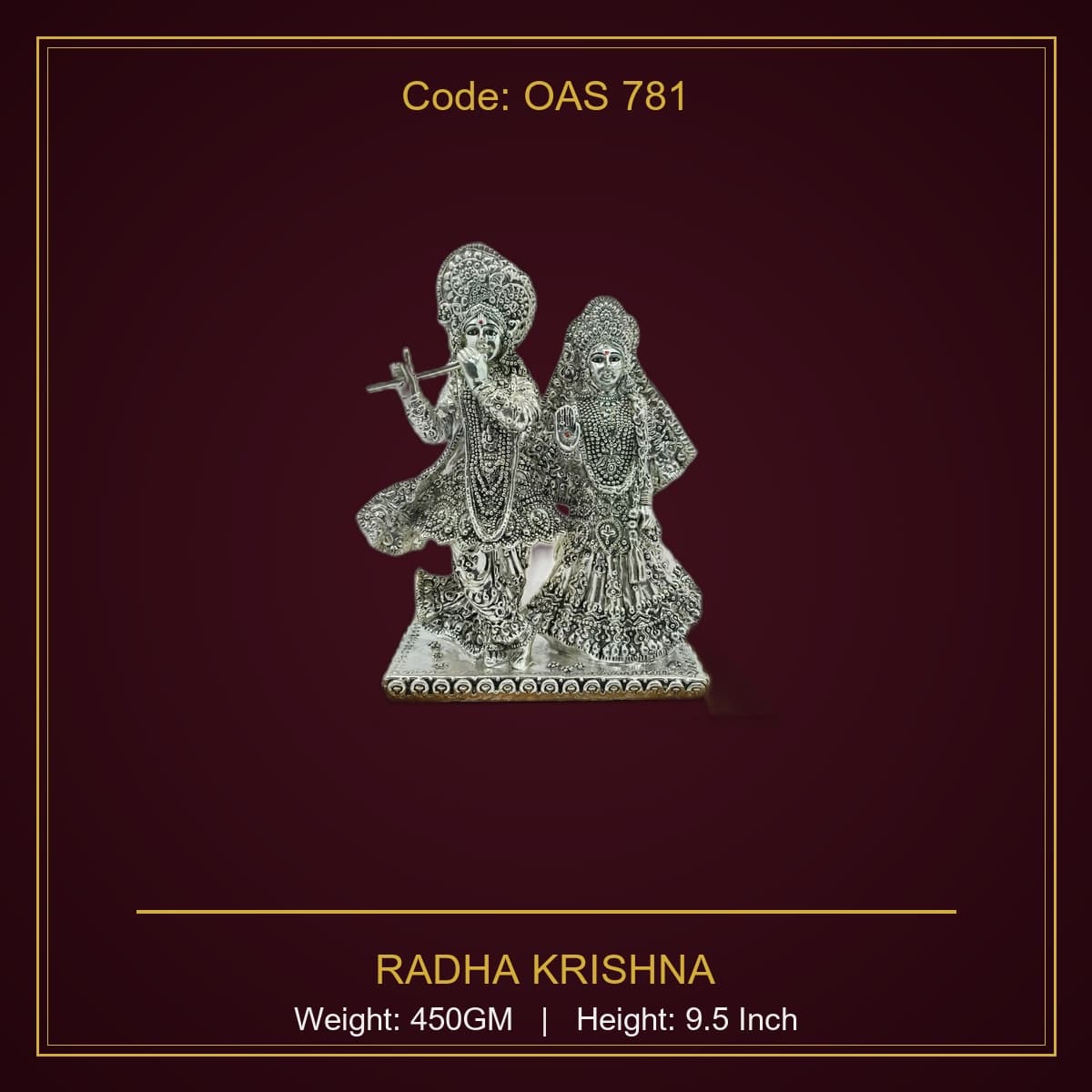 999 Silver Radha Krishna