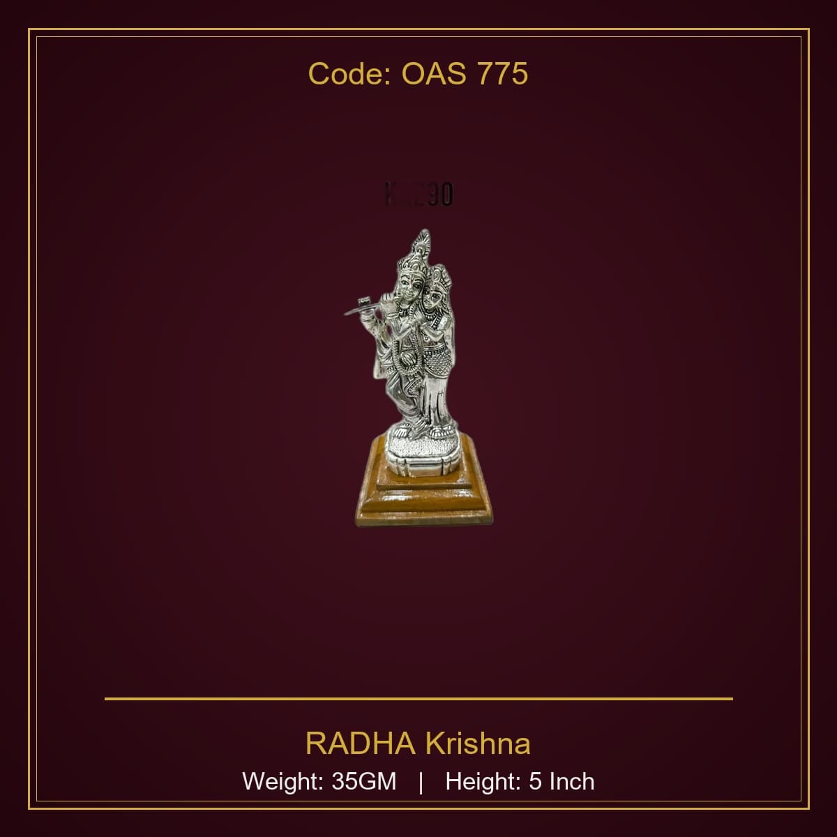 999 Silver RADHA Krishna