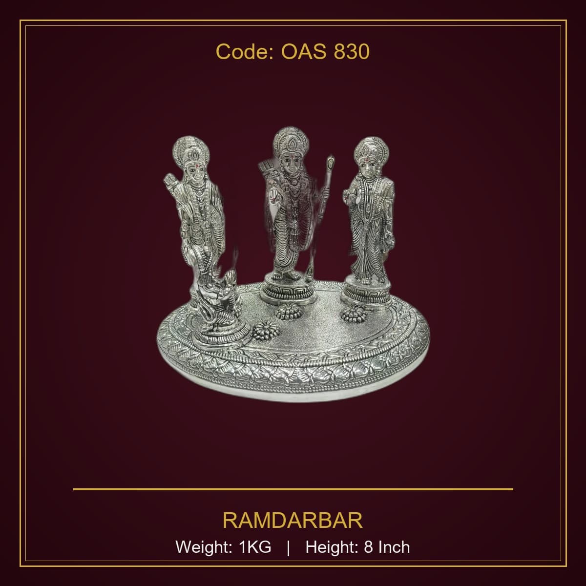 999 Silver Ramdarbar 1Kg