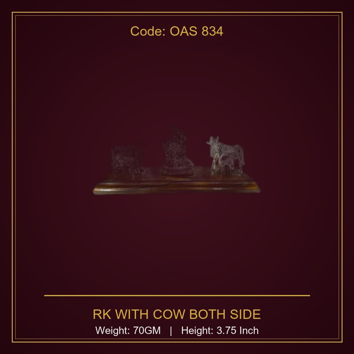999 Silver Rk With Cow Both Side