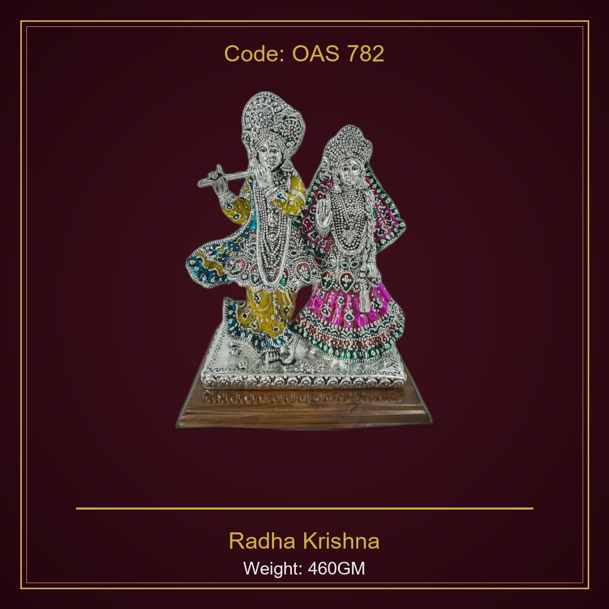 999 Silver Radha Krishna