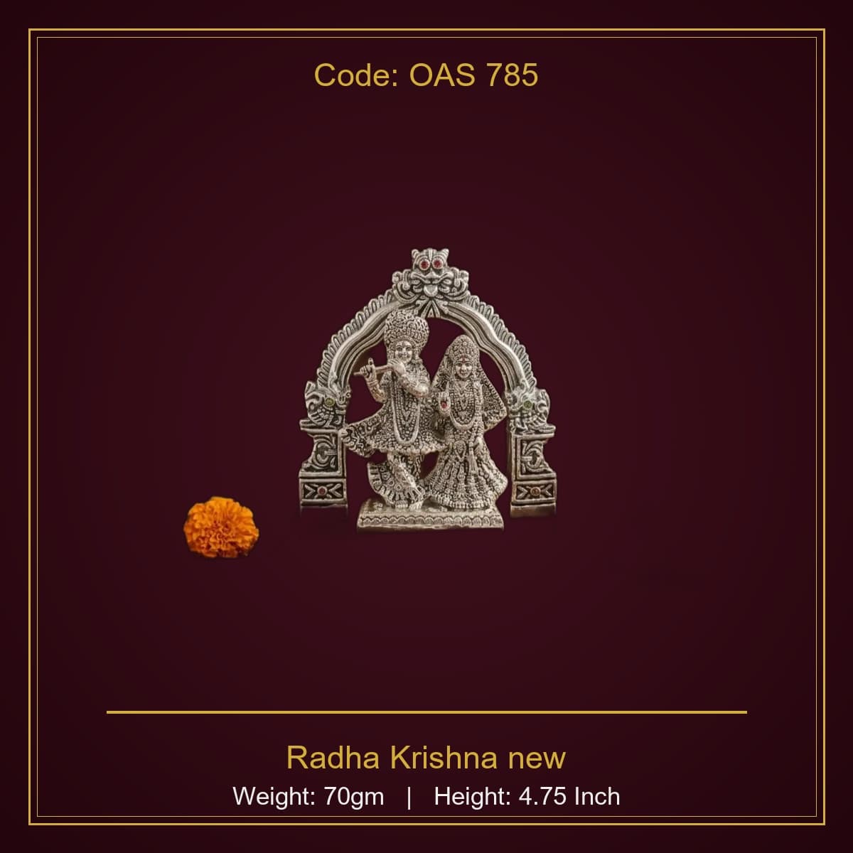 999 Silver Radha Krishna new
