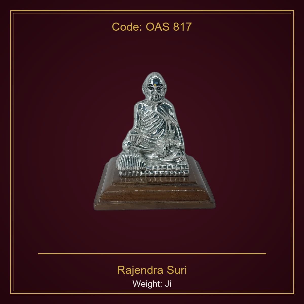 999 Silver Rajendra Suri Ji