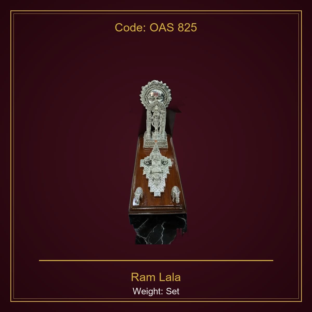999 Silver Ram Lala Set