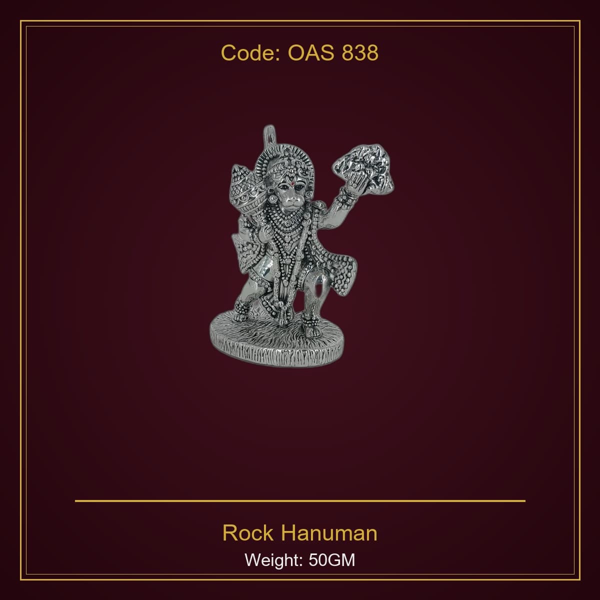 999 Silver Rock Hanuman