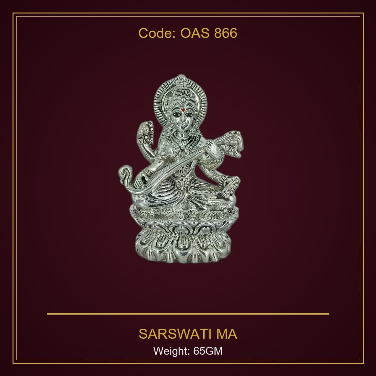 999 Silver Sarswati Ma