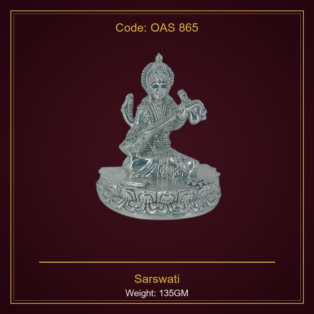 999 Silver Sarswati