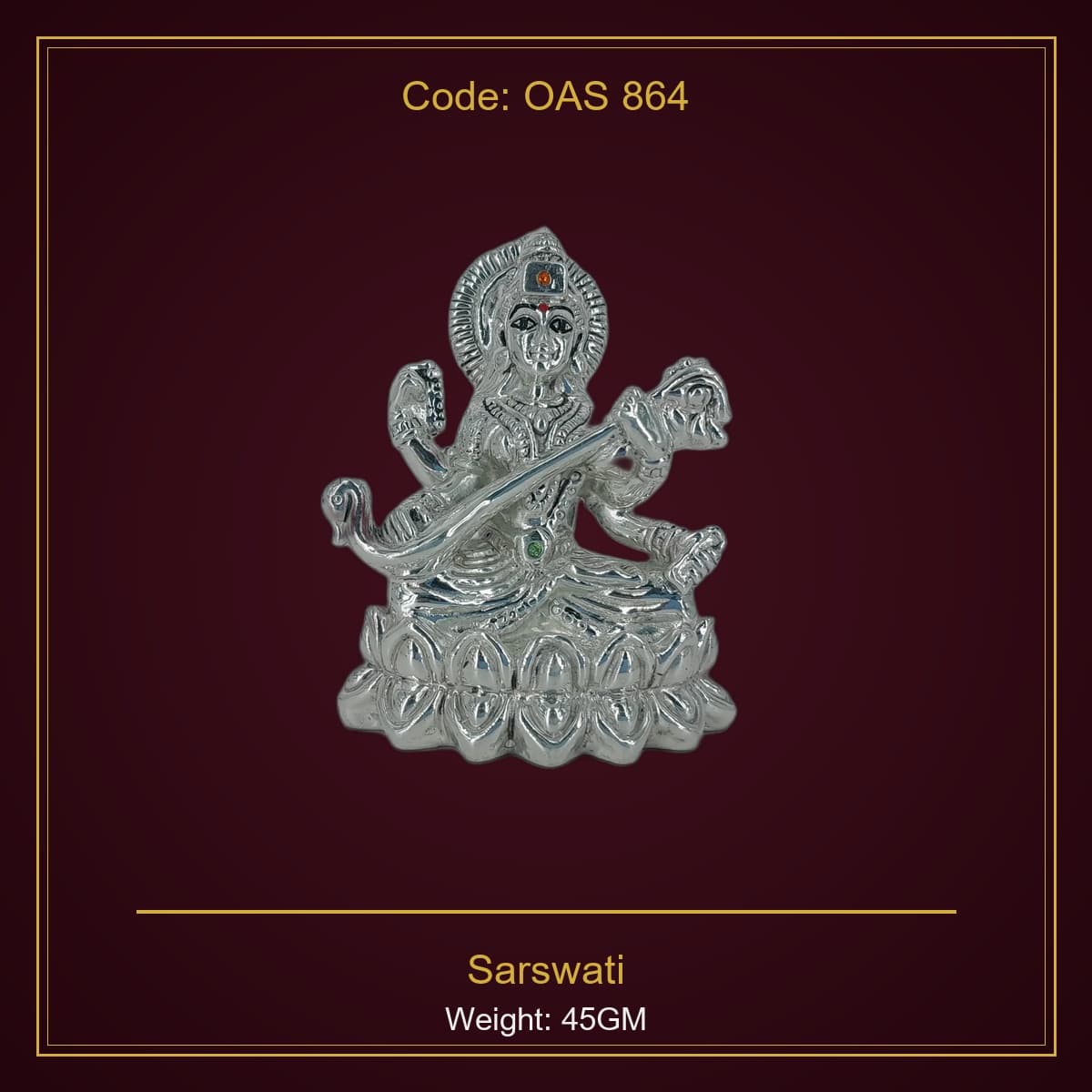 999 Silver Sarswati