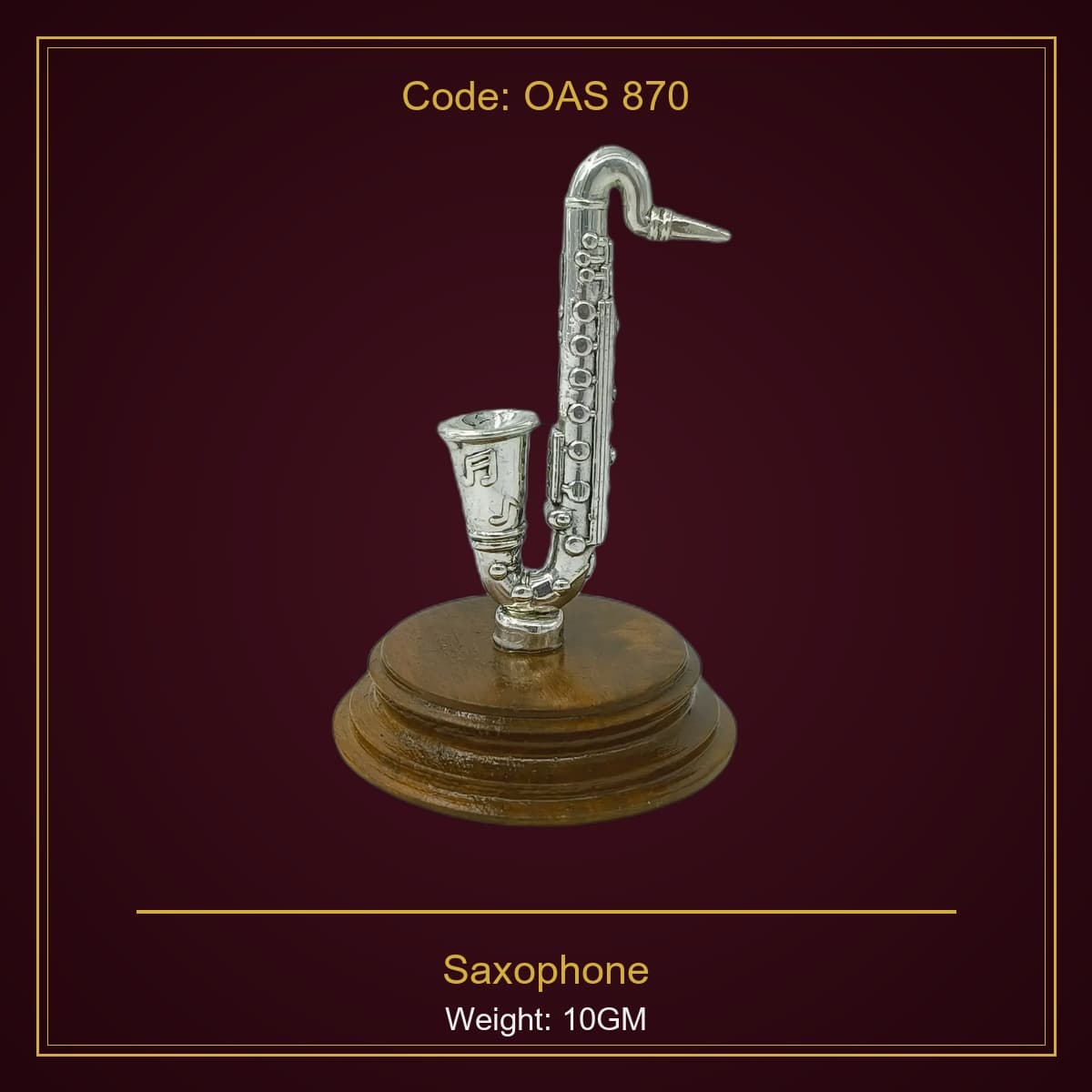 999 Silver Saxophone