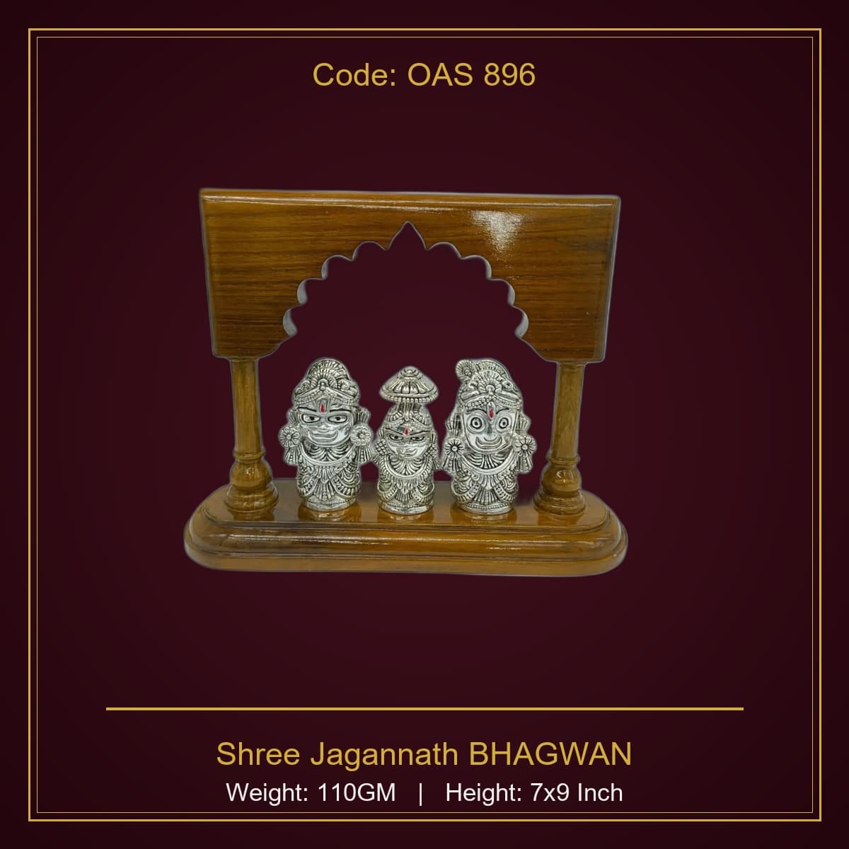 999 Silver Shree Jagannath BHAGWAN