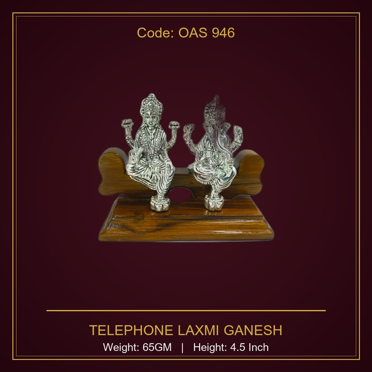 999 Silver Telephone Laxmi Ganesh
