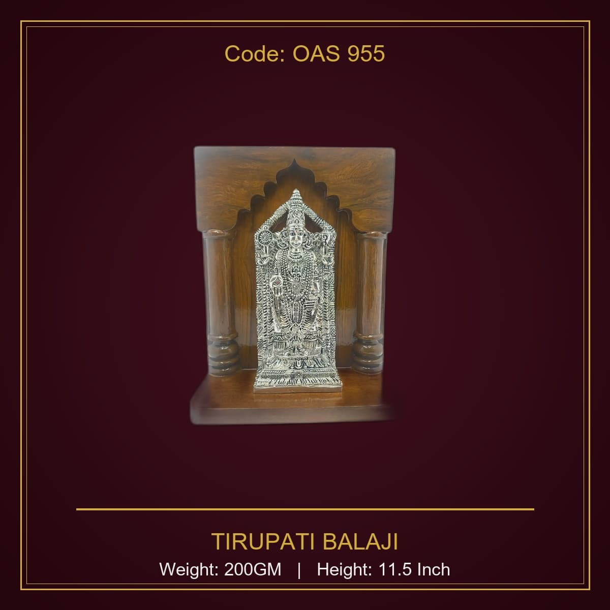 999 Silver Tirupati Balaji