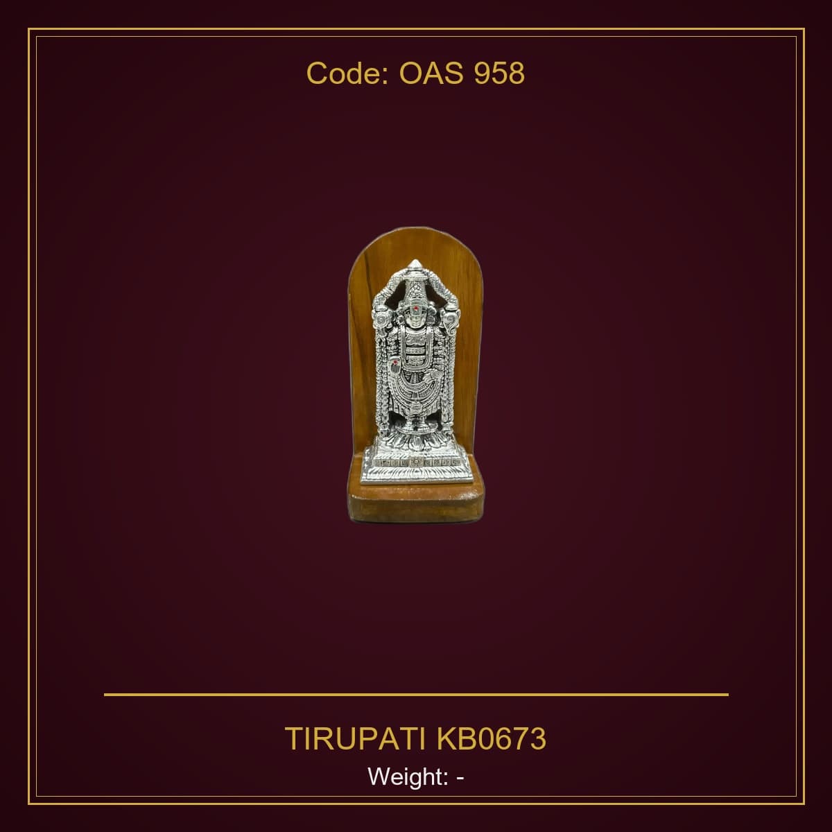 999 Silver Tirupati