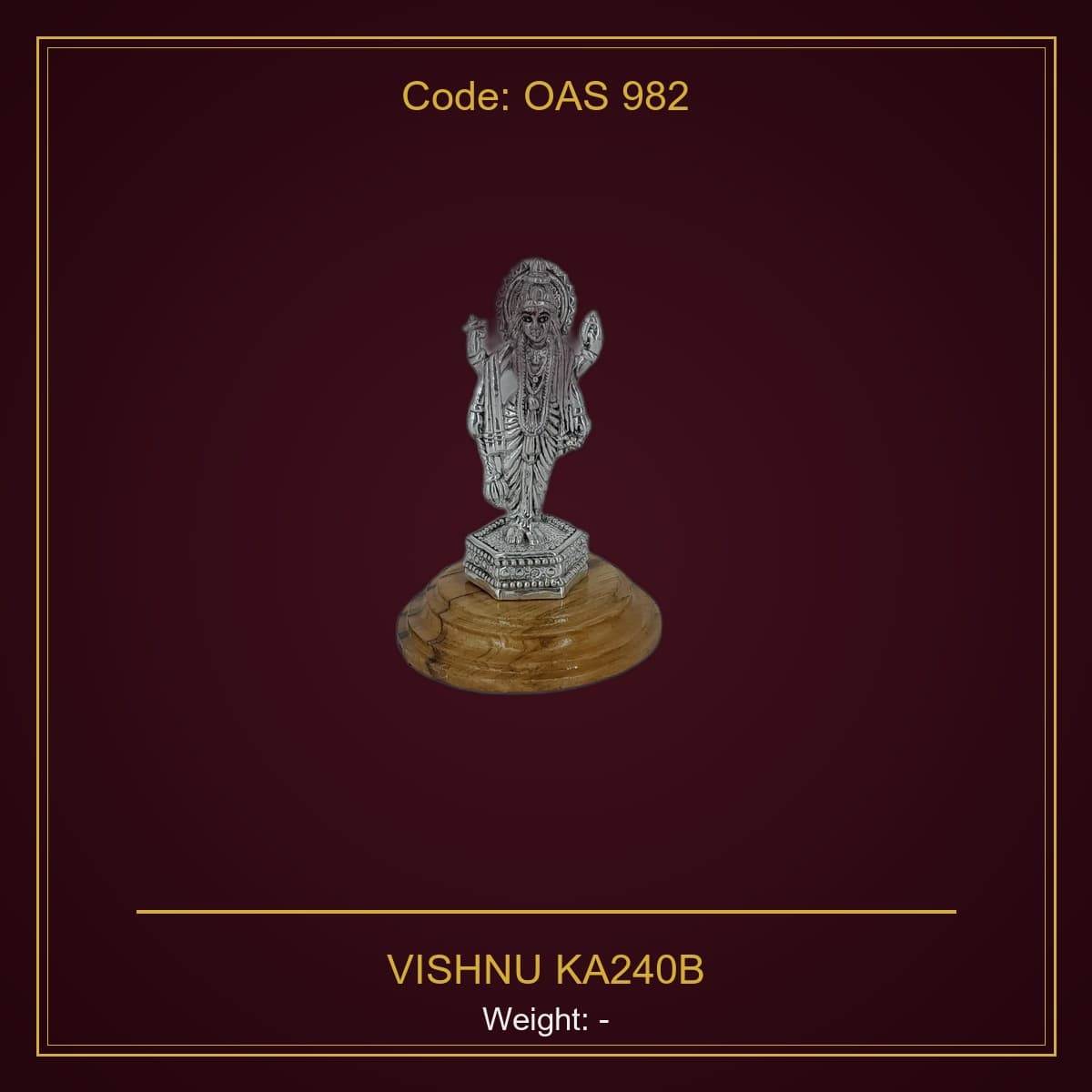999 Silver Vishnu
