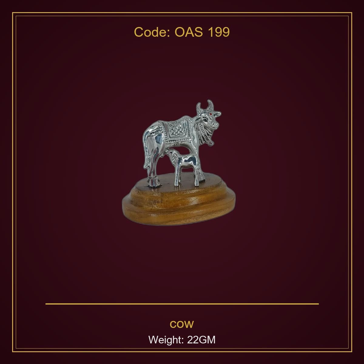 999 Silver cow
