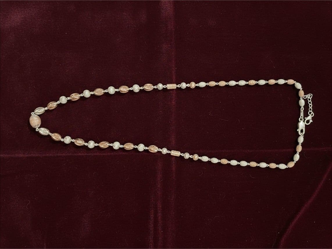 92.5 Rose Gold Cnc Cutting Chain - 105