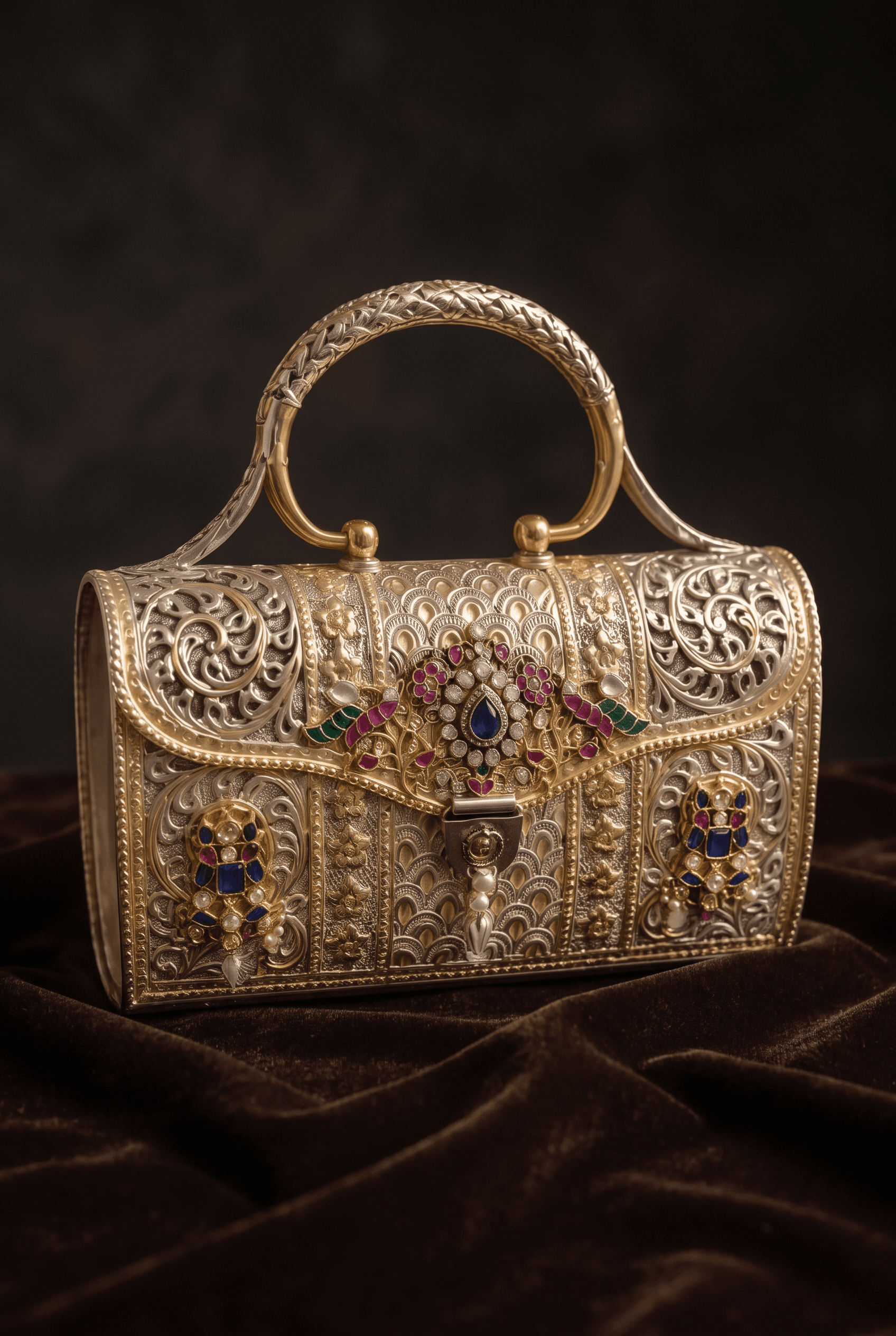 Antique 2 Tone Purse