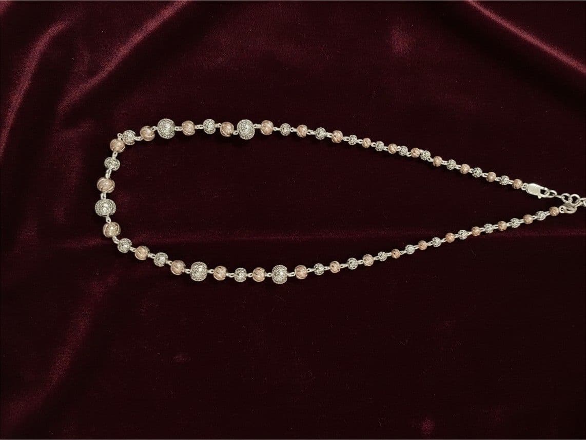 92.5 Rose Gold Cnc Cutting Chain - 103