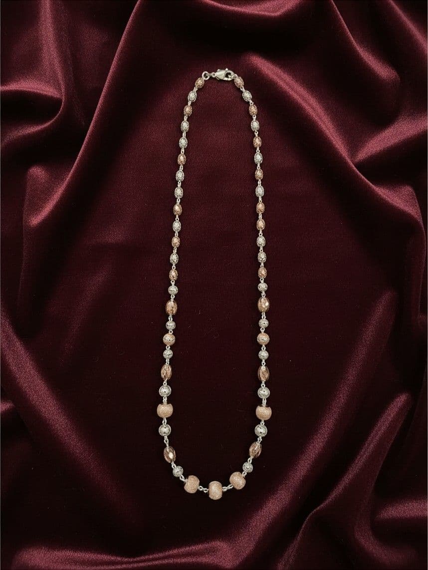 92.5 Rose Gold Cnc Cutting Chain - 101