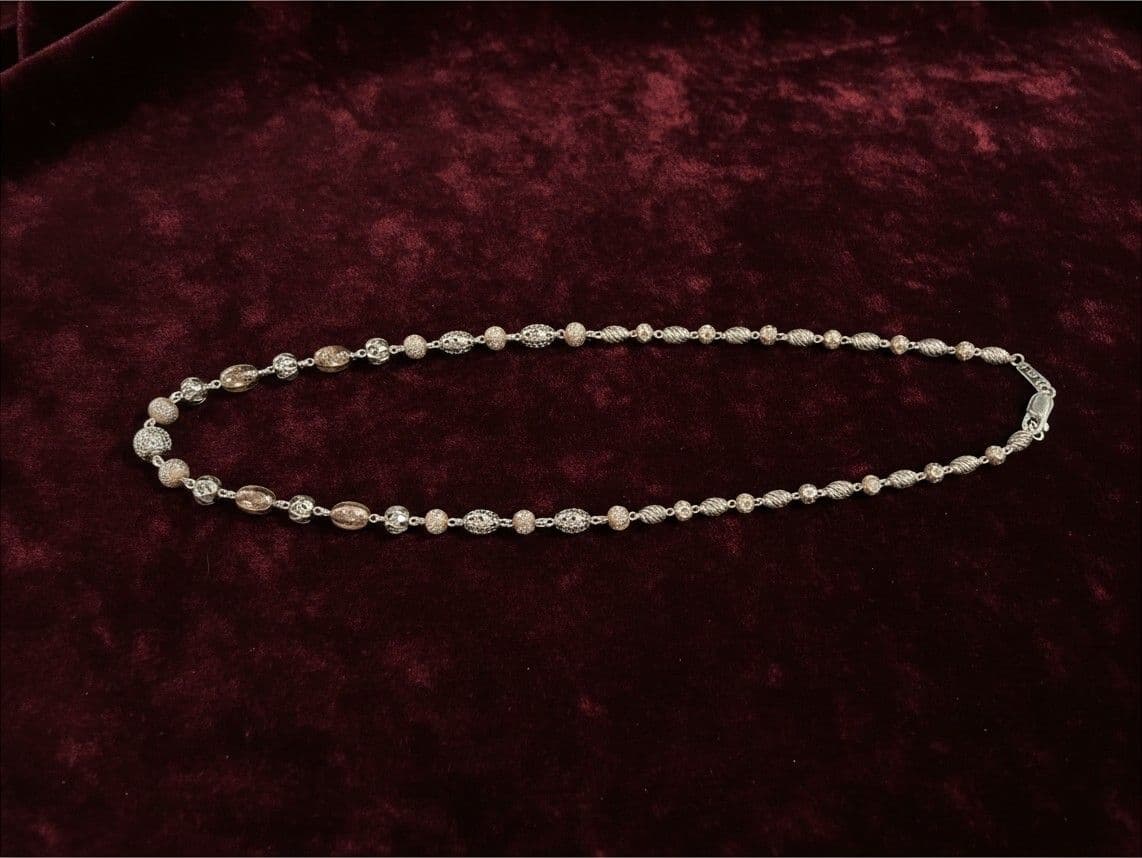 92.5 Rose Gold Cnc Cutting Chain - 104