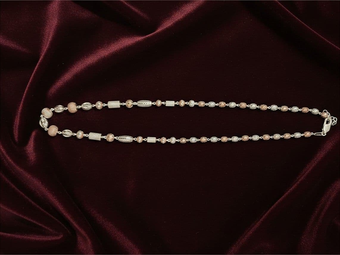 92.5 Rose Gold Cnc Cutting Chain - 108