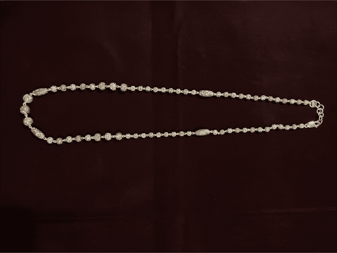92.5 Rose Gold Cnc Cutting Chain - 107