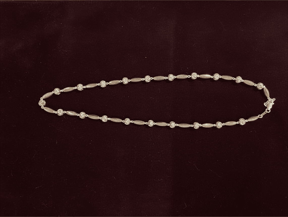 92.5 Rose Gold Cnc Cutting Chain - 109